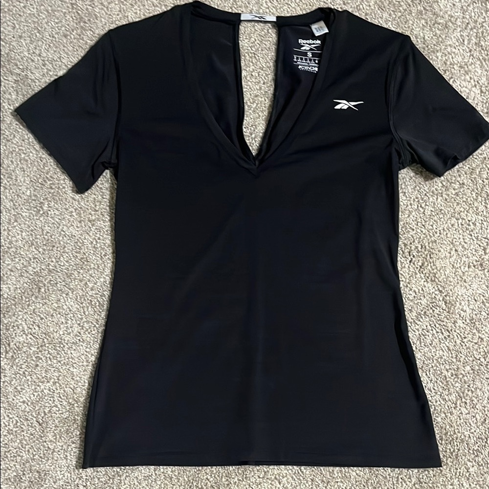 Reebok Women's Black V-Neck Top